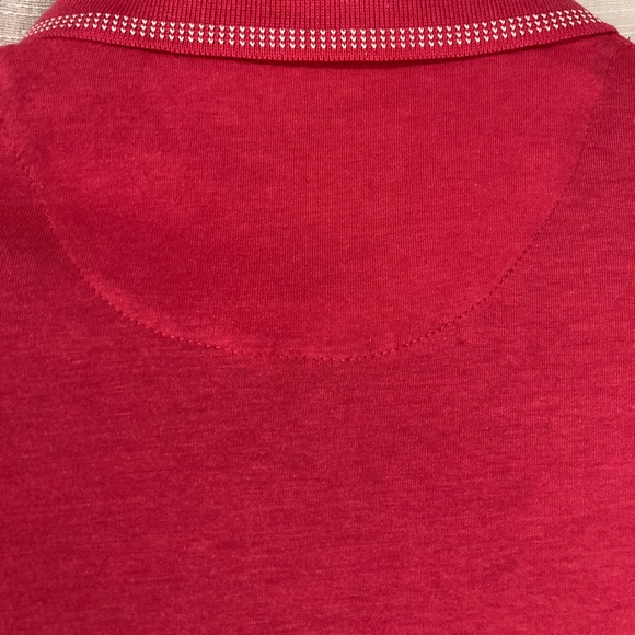 Ted Baker Tortila Slim Fit  Pocket Polo Size 5 (XL) this is a Deep Pink NWOT - Picture 5 of 9